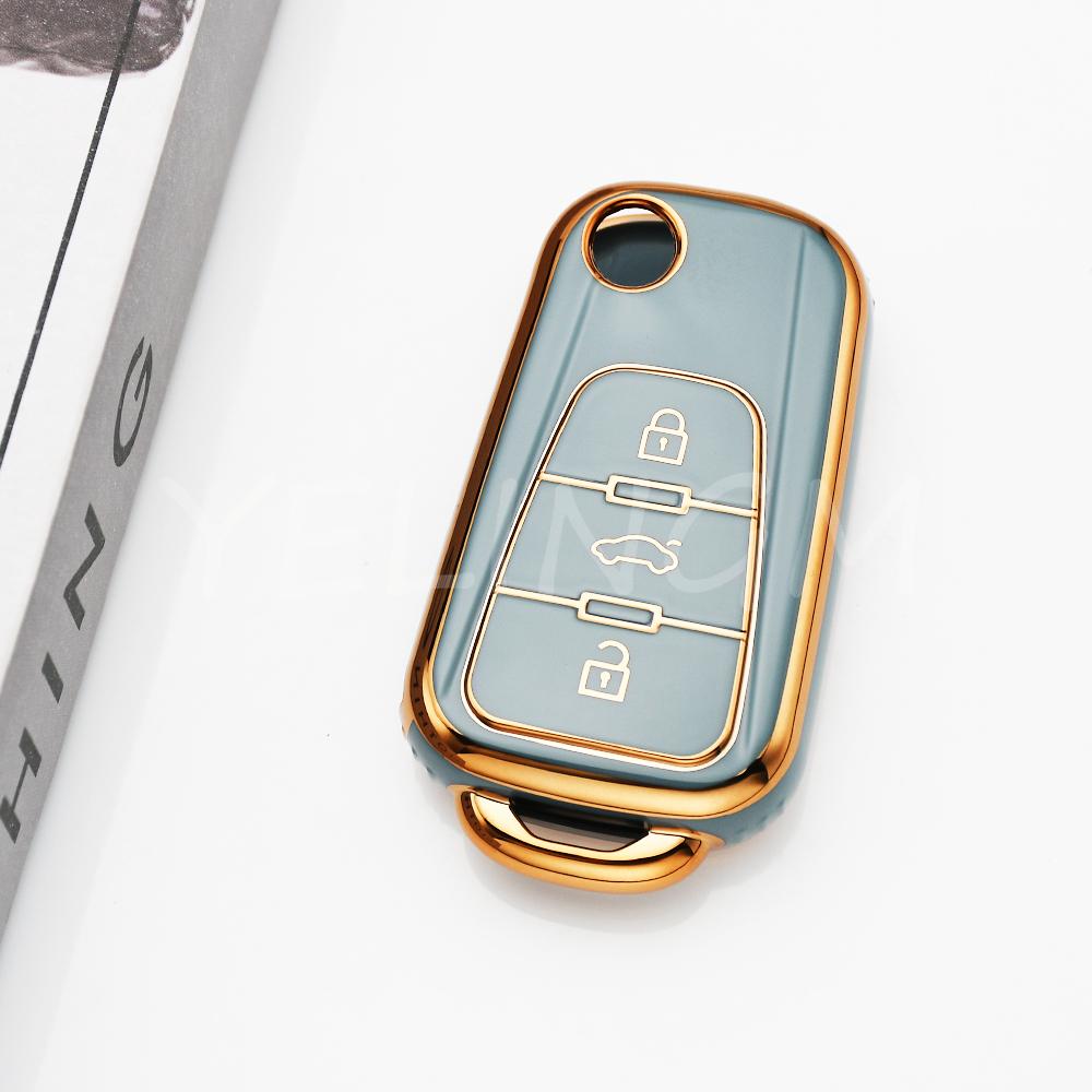 Shell Fob 3 Buttons Holder Car Key Case Cover For Roewe Rx5 Mg Mg3 Mg5 Mg6 Mg7 Zs Gt Gs 350 360 750 Tpu Protector Accessories