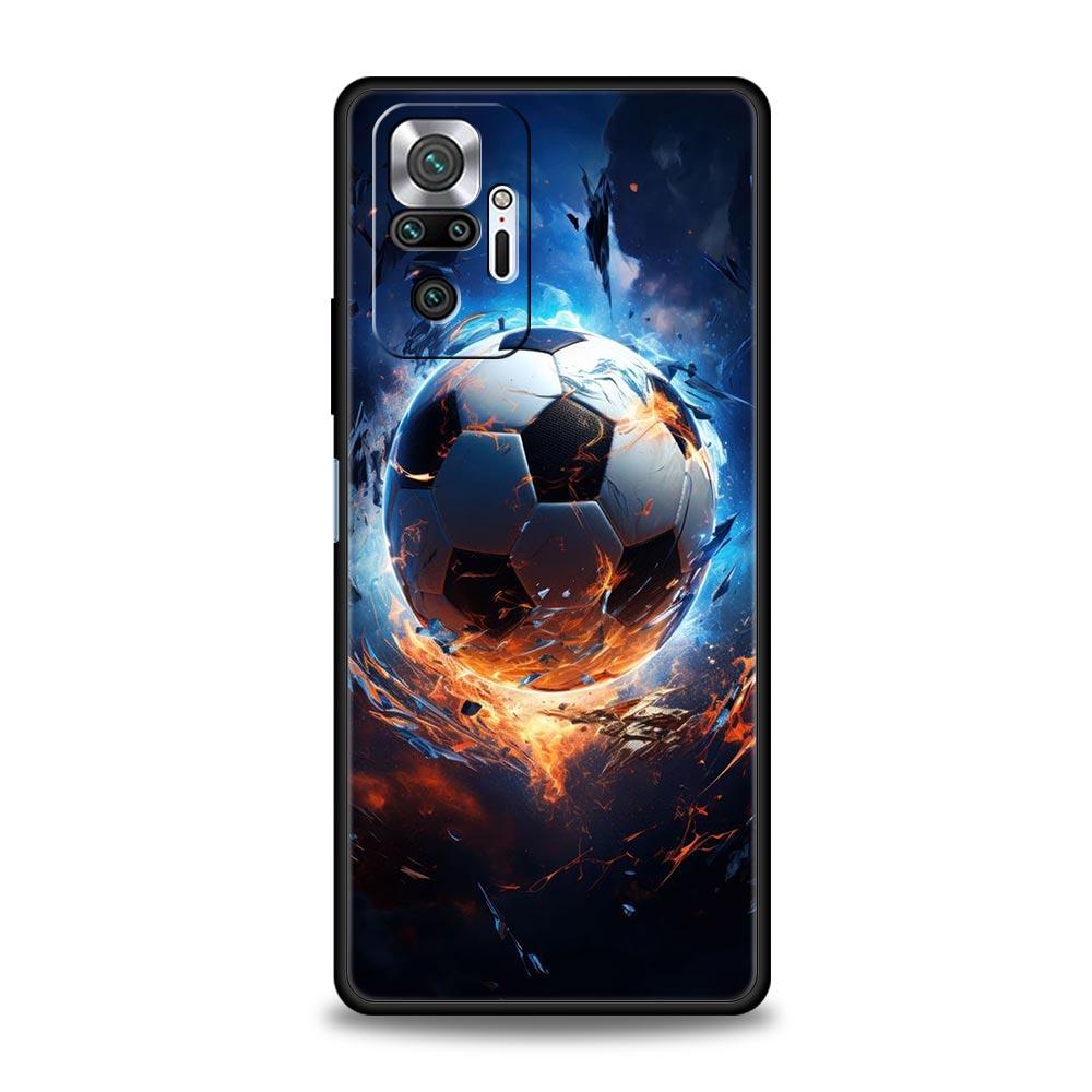 Handyhülle für Xiaomi Redmi Note 14 13 12 5G 9S 9 10 11 Pro Plus 4G 9T 14C 13C 12C 10C 9C 9A Hülle Fußball Leidenschaft Fußball
