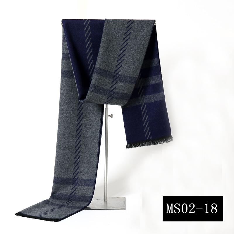 New Fashion Plaid Men Scarves Autumn Winter Pashmina Thick Warm Cashmere Scarf Men'S Business Long Wraps Classic Shawl