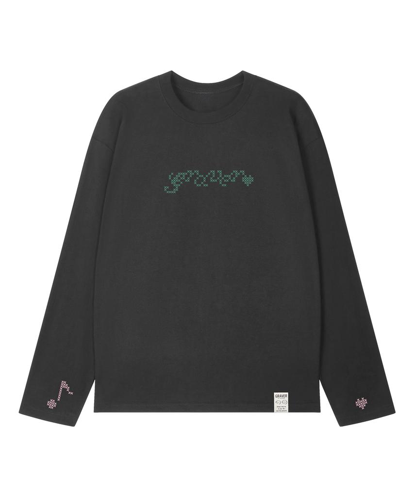 GRAVER [Unisex] Stich Graver Long Sleeve T-Shirt_3Color