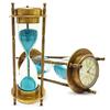 13.97 Cm Brass Compass Hourglass Nautical Maritime Sand Timer Desk Clock Hourglass Clock Decorative Sandglass Best for Gifts