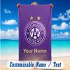 Toalha de Praia Nome Personalizado Texto, Toalha Grande de Secagem Rápida Para Praia Casa Áustria Wien FC