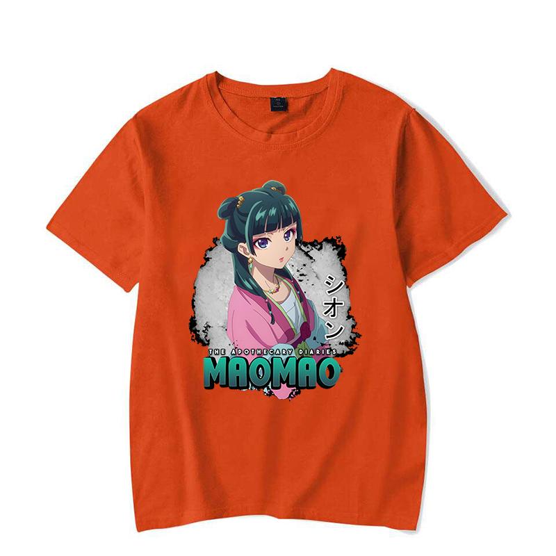 New Hot Anime The Apothecary Diaries Maomao Print Short Sleeve Casual T-shirt Summer Women Men Fashion Harajuku Short Sleeve