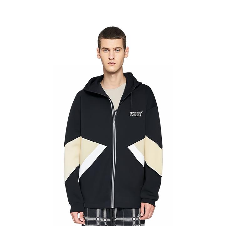 Li Ning Wade Dreamer Series Hooded Loose Windbreaker Men Outerwear Black AFDSC41-5