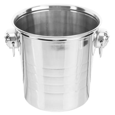 Seau à glace en acier inoxydable pour boissons, bière, bar, cuisine, karaoké, glacière robuste