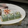 Divided Serving Dishes Kitchenware Dry Veggie Platter for Holiday Nuts