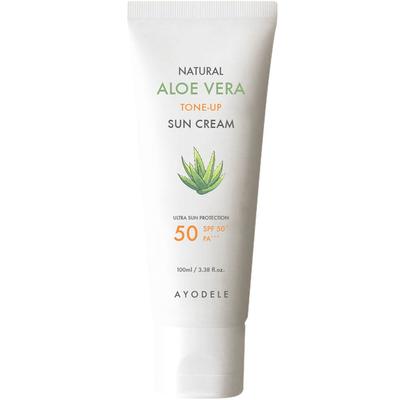 AYODELE Aloe Vera Whitening Tone-Up Triple Functional Sun Cream SPF50+ PA+++, 100ml, 1 Piece