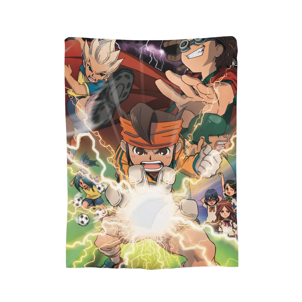 Anime Axel Blaze Inazuma Eleven Blanket Fleece All Season  Portable Super Warm Throw Blanket for Home Couch Plush Thin Quilt