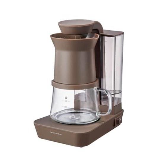 Recolte Rain Drip Coffee Maker Type 2Way Approximately 4 Cups Automatic Keep Warm Auto Off Machine Mocha Brown RDC-1(BR)