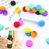 2/12/24Pcs Silicone Beer Bottle Caps Bar Home Brewing Wine Making Barware Cover Bottle Cover  Soy Corktail Lid Candy Colors