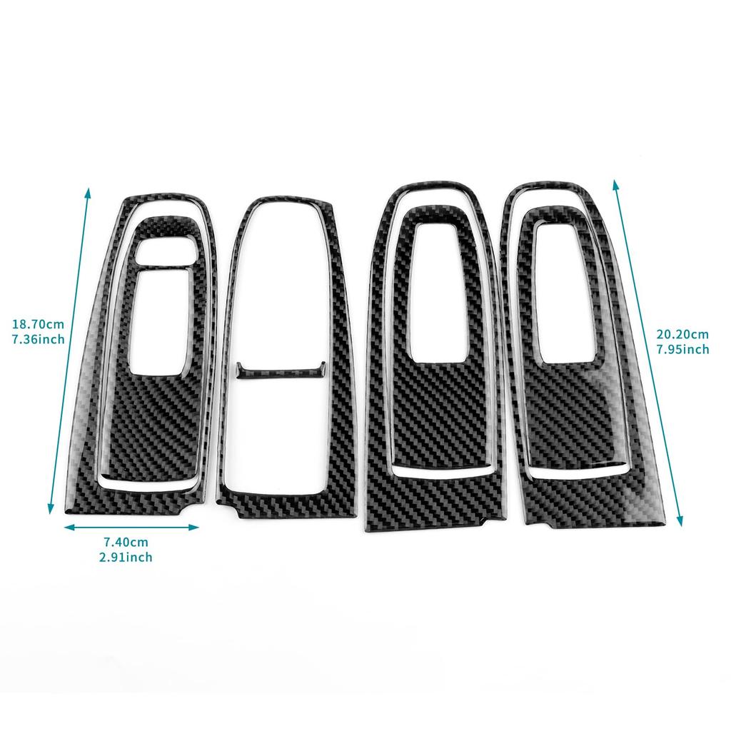 AIRSPEED Carbon Fiber Door Switch Panel Covers for Subaru XV GT Impreza and Custom Interior Protective and Accessories with Tape Series, GT/GK Series,
