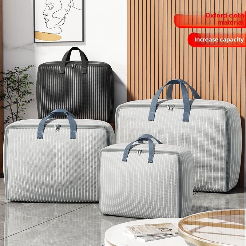 Oxford Cloth Storage Bags, Large Capacity Clothes Storage Bag, Waterproof Moving Bag, Travel Duvet Storage Bag for Bedroom