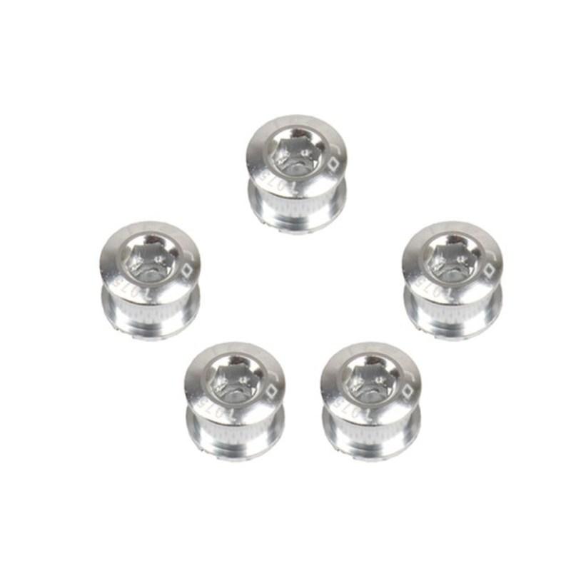 5 Pcs MTB Bicycle Chainwheel Screws Cycling Chainring Wheel Bolt Alloy 7075 Single/double Road Bike Disc Screws for Crankset Parts