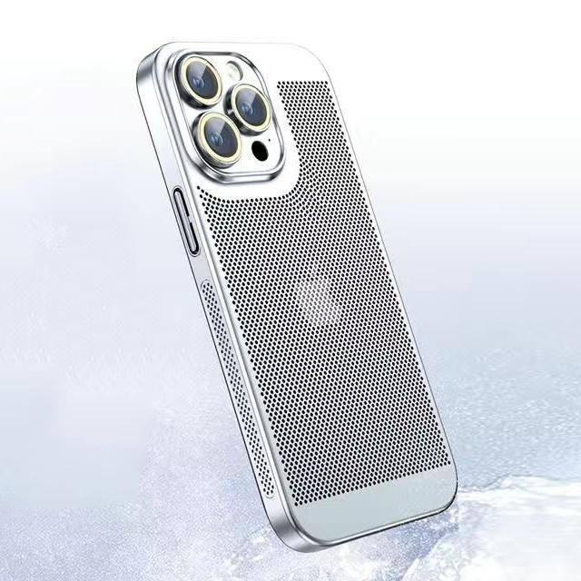 Carcasă de telefon cu disipare a căldurii pentru iPhone 11 12 13 14 15 16 17 Pro Max 14 15 16 Plus XR Max 17 Air Husa cu Margine Galvanizată