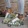 Fashion Plus Size 43 Women Sneakers Thick-soled Shoes Summer Hand-painted Graffiti Shoes Outdoor Casual Women Sneakers Zapatos De Mujer