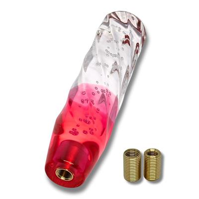 Kristal Vites Topuzu 20cm İki Renkli Gradyan Bükümlü (Pembe&Şeffaf)