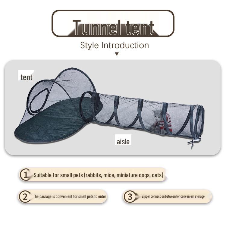 Collapsible Dog & Cat Travel Tent: Outdoor Pet House & Cage Combo