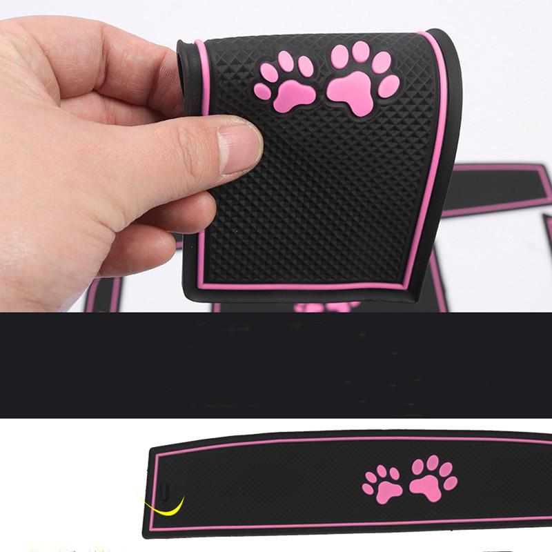 Car-Styling Accessories For GWM ORA Good Cat Rubber Gate Slot Dust Pad Cup Anti Slip Pad Door Interior Decoration