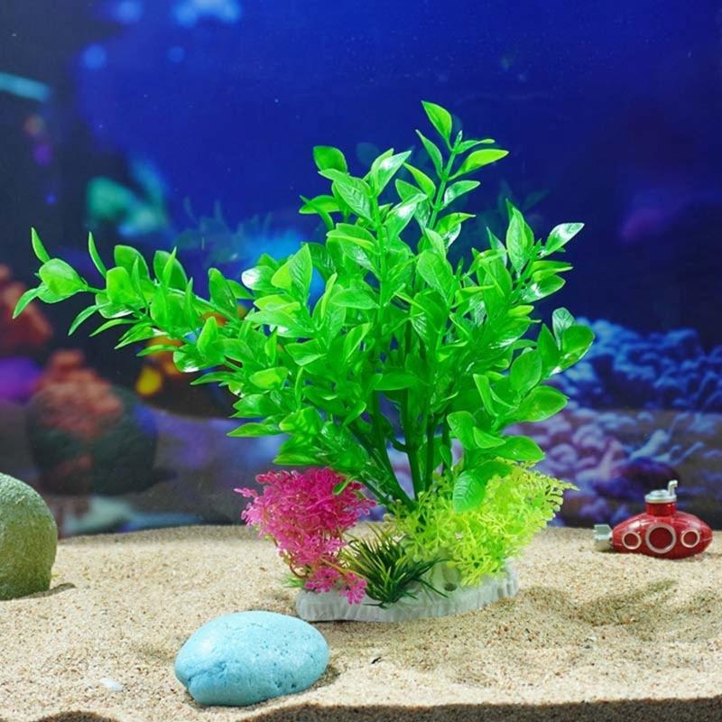 Aquarium Landscape Grass Plastic Aquariums Decorations Art Crafts Terrarium Habitat Ornaments Photo Props