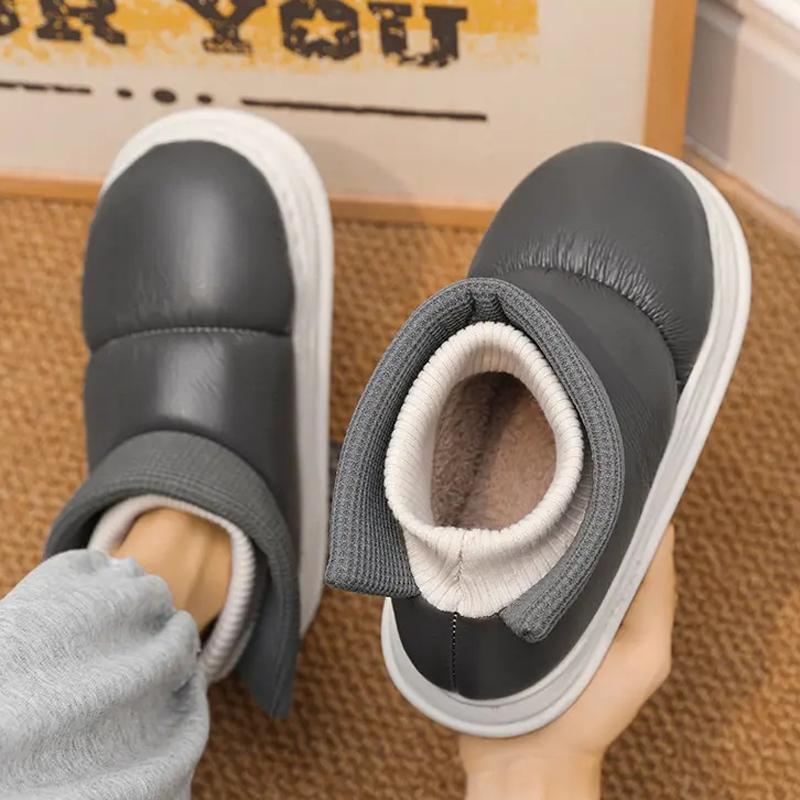 Fashion Versatile Cotton Shoes for Men Winter Plus Velvet Warm Snow Boots Outdoor Cold-proof Comfortable Casual Walking Shoes