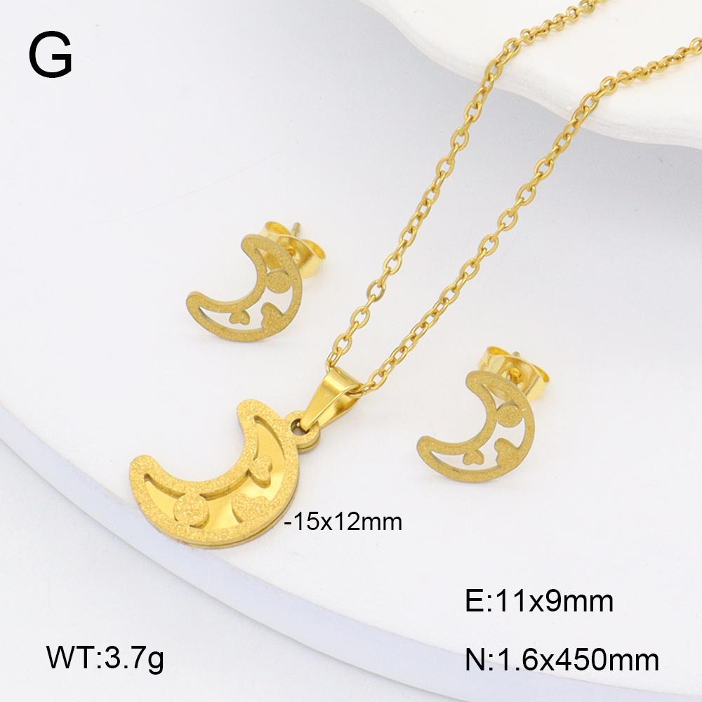 Stainless Steel Gold Flower Set Women 4pcs Necklace Earrings Bracelet Ring Cubic Zirconia Luxury Wedding Party Anniversary Gift