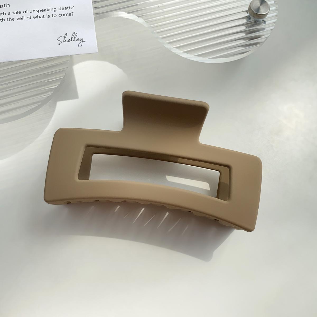 

Прочная корейская матовая минималистичная заколка-краб для волос - большая французская заколка-акула, утолщенный материал ПК. Manufacturer Direct Sale