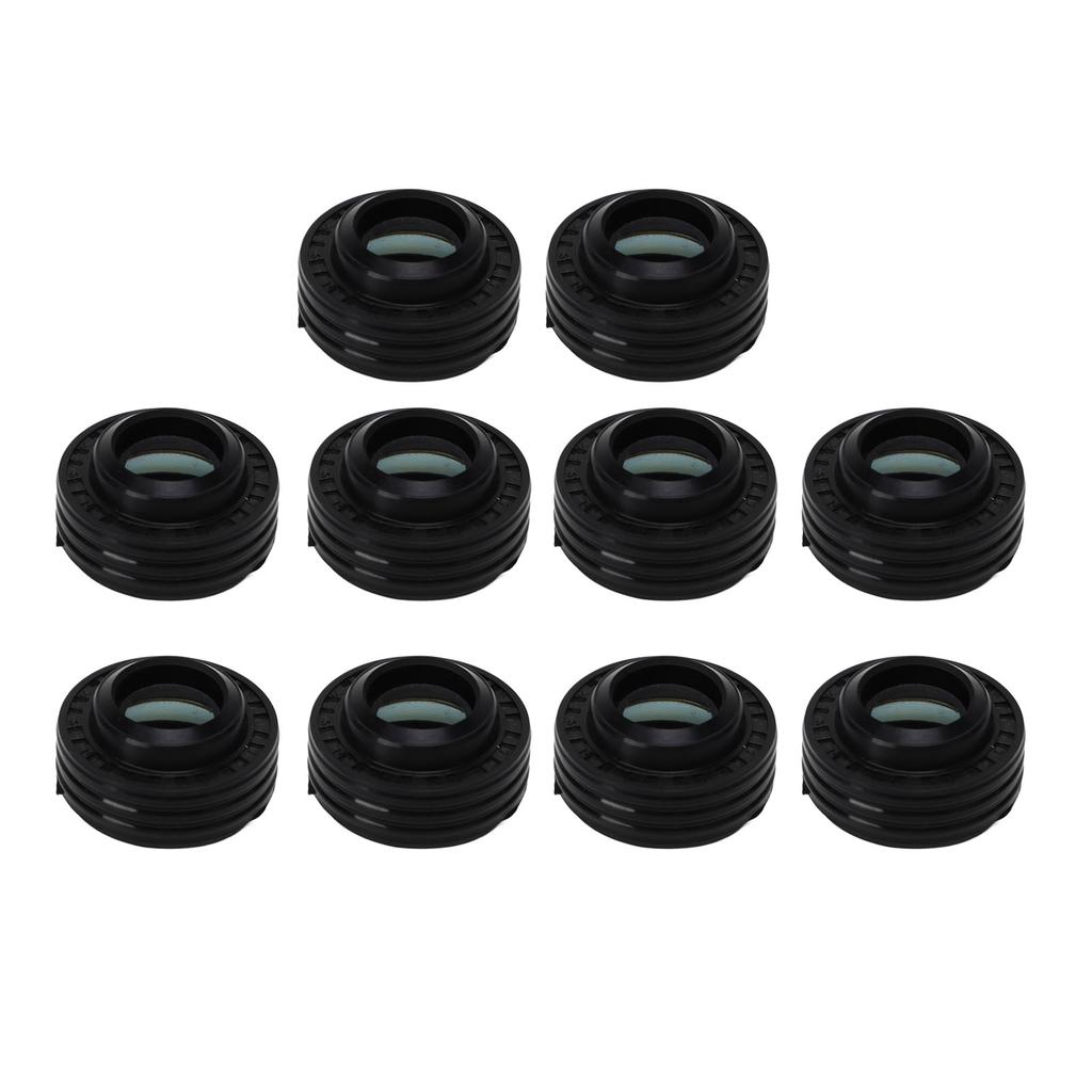 10PCS AC Compressor Shaft Seal Kit Rubber Black Circular AC Compressor Oil Seal Fit for 10S AC Compressor