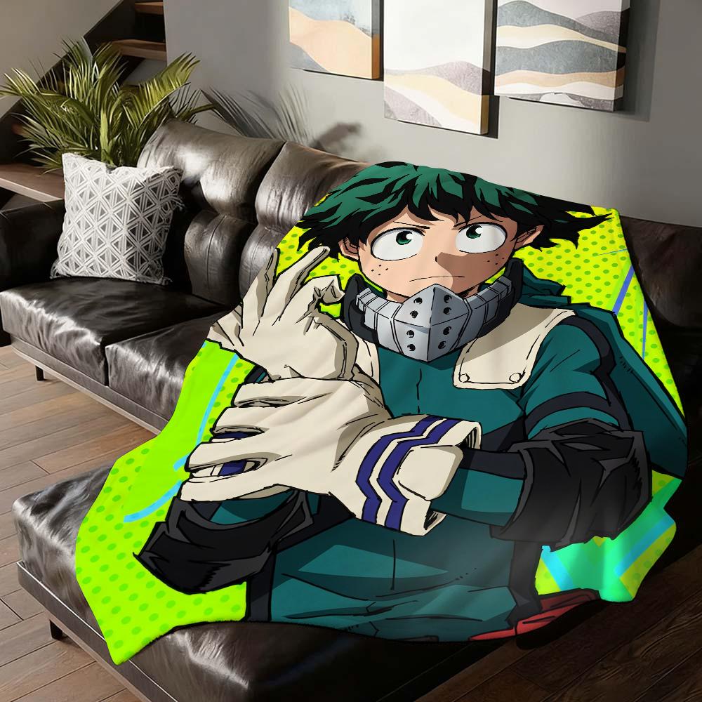 Anime My Hero Academia Blanket Soft and Skin Friendly For Couch Bed Napping Bedspread All Seasons Comforter