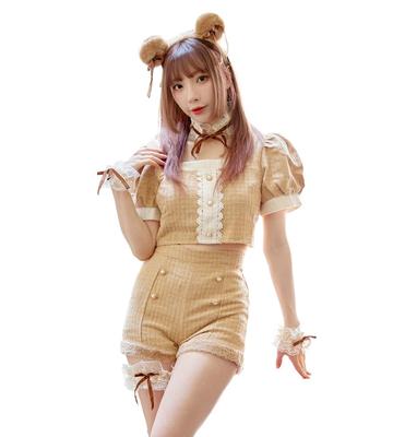 Brightlara Halloween Cosplay Kostüm, Hase, Kaninchen, Bär, Bunny Girl Kostüm, Damen, cos068-BE-L