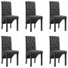 Day and Night - Day and Night Dining Chairs 6 Units Dark Gray Fabric