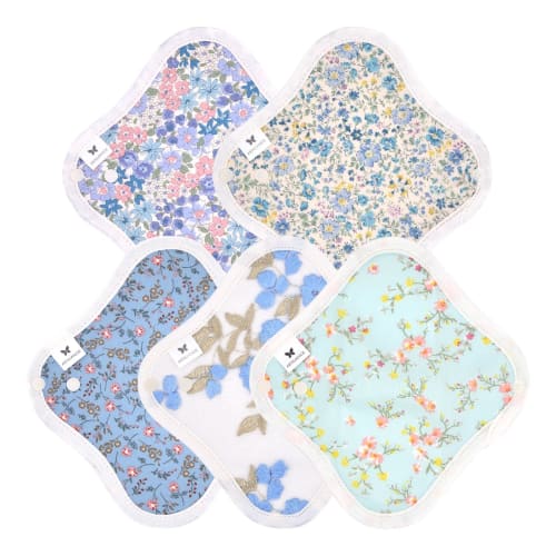 AENUANCE Cloth Pads for Mild Urinary Incontinence, 5-Pack, Thick, Absorbent, 4cc Capacity, SS, Non-Waterproof, AESH-5P-V10
