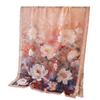 Literary style printing flower cutting spring and summer silk scarf large long scarf high sense travel shawl sun protection women's scarf headscarf