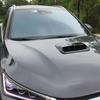 Car Air Flow Decorative,Hood Air Vents For Car,Intake Hood Scoop Turbo Bonnet Vent Cover,More Sticky (Black)