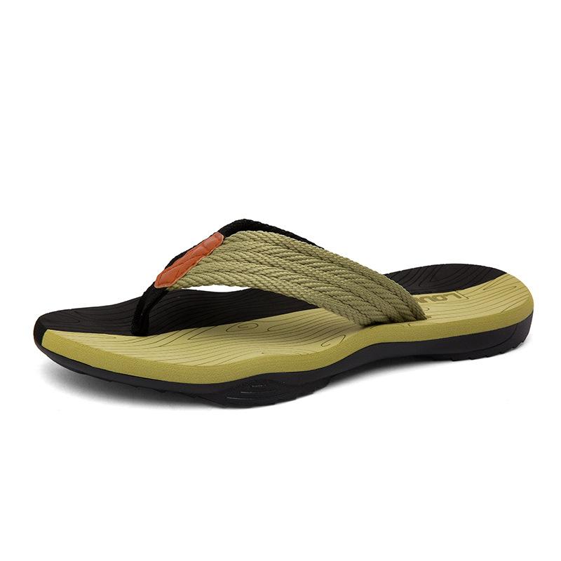 

Flip-flops men s trendy summer fashion outer wear pinch foot beach shoes new trend non-slip outdoor seaside cool slippers 45