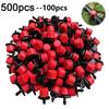 500-100Pcs 1/4 Inch Adjustable Irrigation Drippers Rotating Sprinklers Micro Drip Irrigation Sprinklers for Balcony Greenhouse