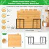 Cutting Boards with Holder Sets for Kitchen Wood Chopping Block for Meat Fish Vegetables Food Chopping Wood Boards Set