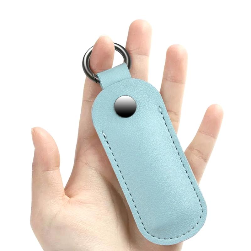 USB Flash Drive Holder Case Microfiber Leather Protective Cover With Metal Snap Closure