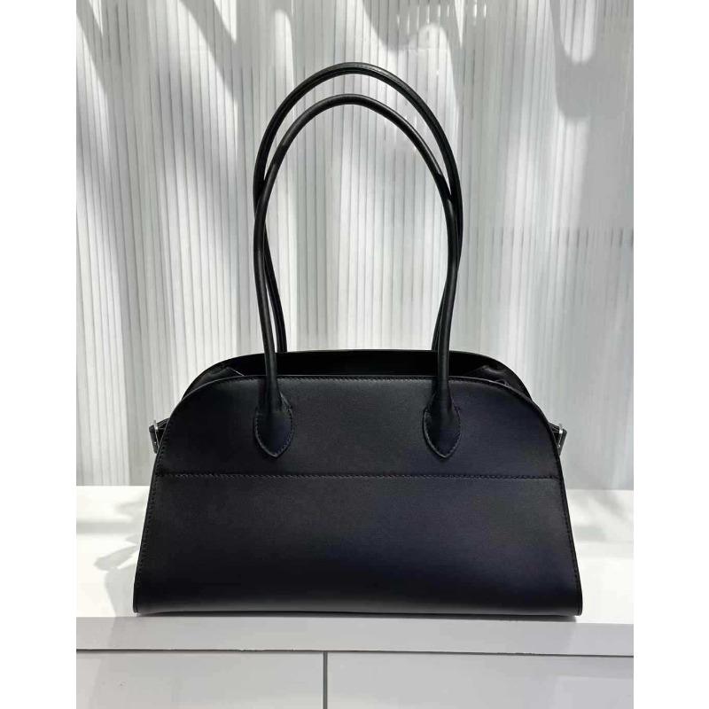 

Женская сумка-тоут из коровьей кожи первого слоя, вместительная, новая сумка, легкая роскошь, модная, для работы, кожаная женская сумка 38*23*18cm чёрный