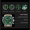 POEDAGAR Military Luxury Men Watch Date Chronograph Waterproof Luminous Top Man Wristwatch Leather Men's Quartz Watches