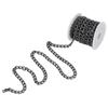 Black Plated Curb Chain Oval Links Chain Roll Jewelry Tools Chain Spool  DIY Crafts