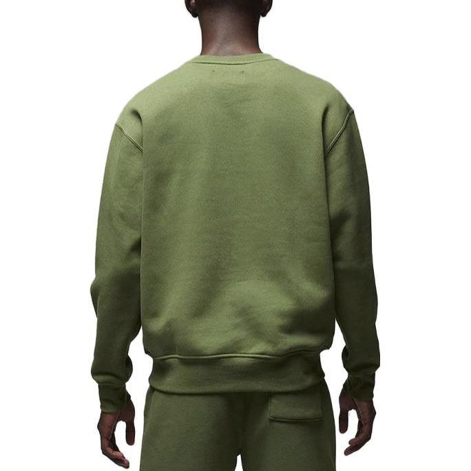 Jordan Felpa Pullover Girocollo Tinta Unita Uomo Top Verde FJ7777-340