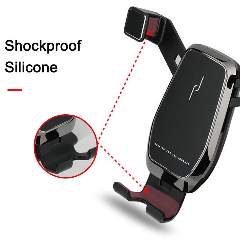 Car Phone Holder Air Vent Clip Clamp Mobile Phone Holders for Volvo XC90 Accessories 2015 2016 2017 2018 2019 2020 2021 2022