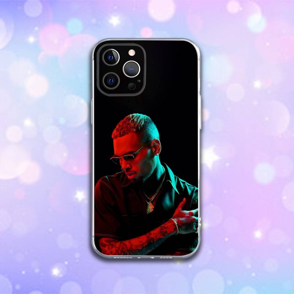 Rapper Chris B-Brown Phone Case For iPhone 16e,16,15,14,13,12,11 Plus,Pro,Max,XR,XS,X,Plus,SE,Mini Transparent Soft Cover