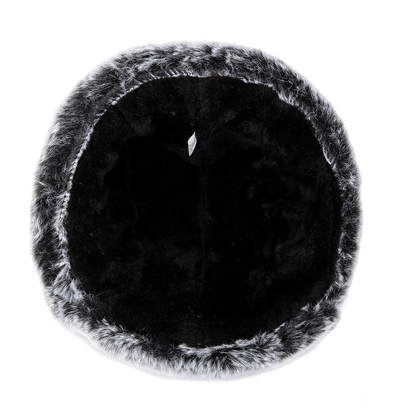 Winter Cold Hat Imitation Rabbit Hair Men's Riding Ear Protection Cotton Hat Piled Thickened Warm Hat