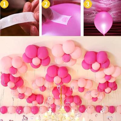 Luftballon Klebepunkt für Luftballonzubehör Ballonpunkt Geburtstag Hochzeitsfeier Luftballons Klebeaufkleber Luftballonständer Bogen Baloon