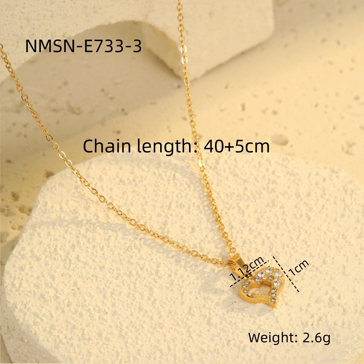 GEMCHIC Women s Heart Pendant Necklace Stainless Steel Gold Plated Rhinestone Infinity Jewelry Fashion Gift