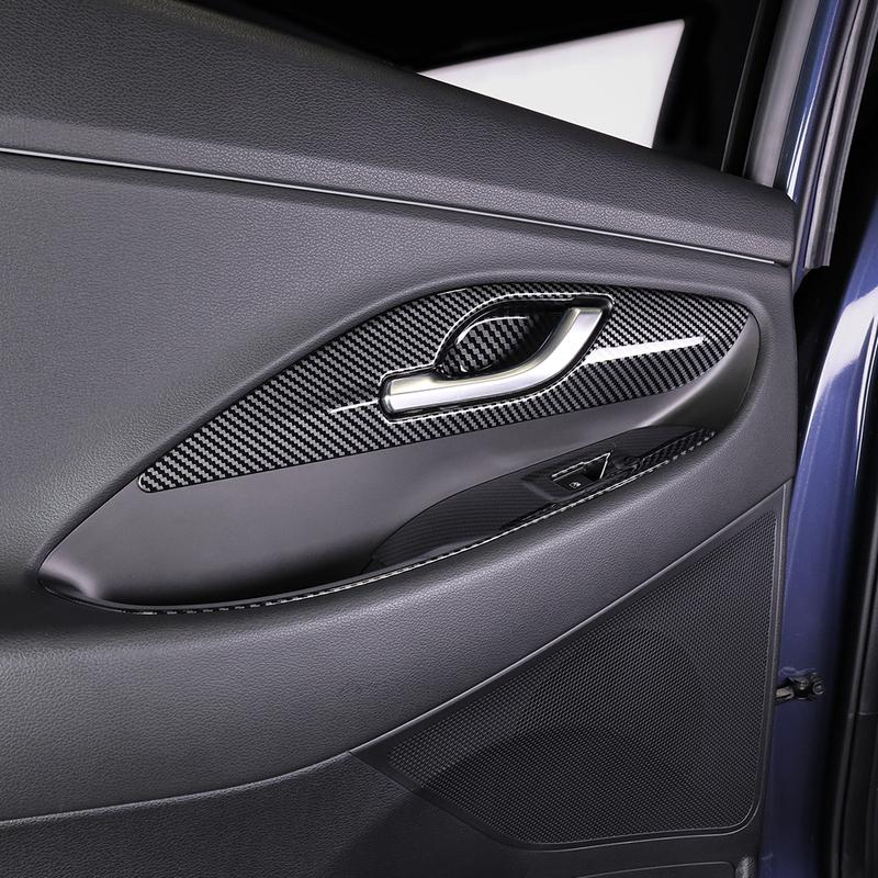 4PCS For Hyundai I30/ I30N 2017-2025 Left-hand Drive Interior Accessories Auto Interior Mouldings Inner Door Handle Cover Trim