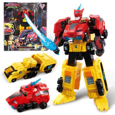 Quantum Heroes Dinoster 2-IN-1 Stego Blast Wing Transfrom from Car To Robot Action Figure Anime Deformation Kid Toys Gift
