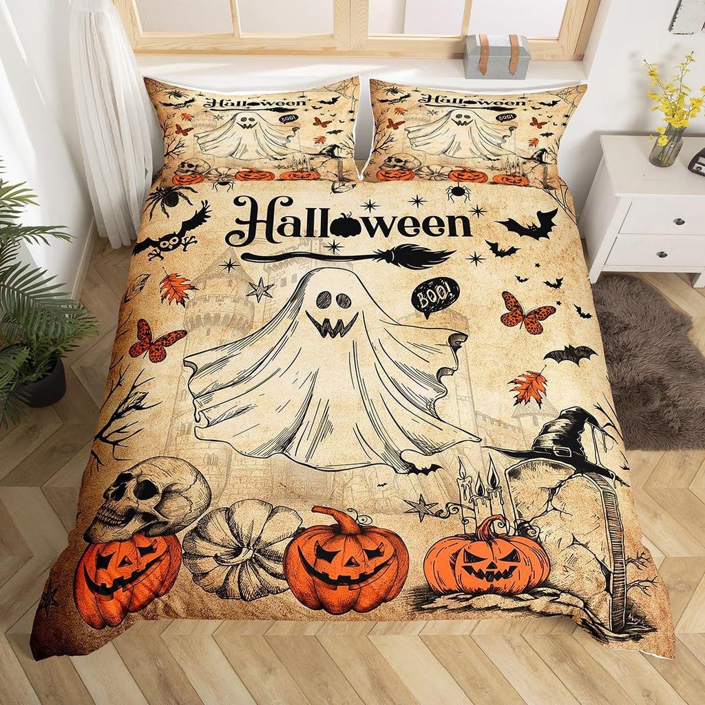 Halloween Duvet Cover Set Bedding Set 3-piece Bedding Set