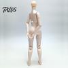 Flexibele Actiefiguur 1/6 Schaal Poppenlichaam met 3 Nekadapters, 9,8-Inch Blanco PVC Gewricht, Gearticuleerd Miniatuur Vrouwelijk voor Custom Realistisch